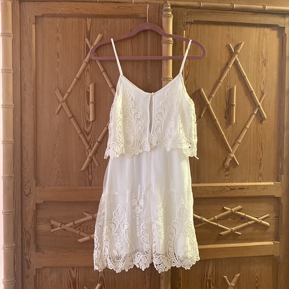 Ivory silk lace Dolce Vita Dress size small - Picture 4 of 8